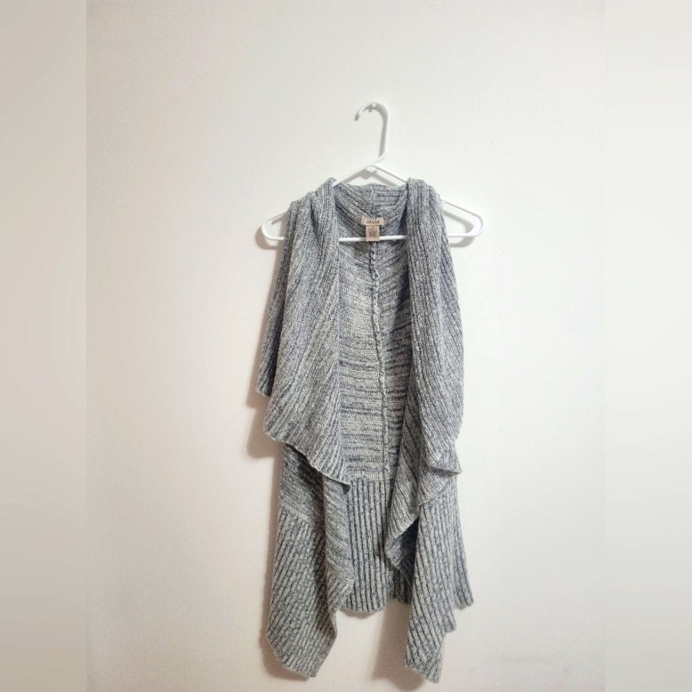 Fresh- Gray Long- Short Sleeve Sweater Cardigan